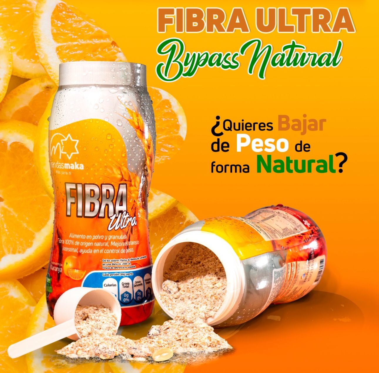 Fibra Ultra 100% natural para adelgazar